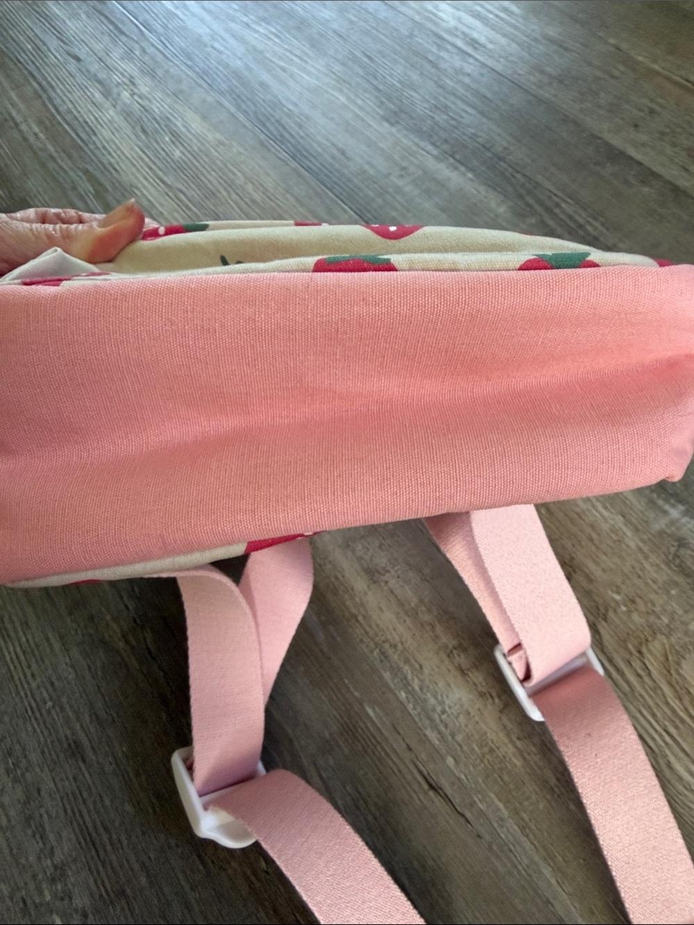 Itzy Ritzy | Itzy Bitzy Bag Toddler Strawberry Print Backpack - Picture 5 of 5